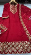 LP1060 By Krishi Roman Silk Kurti With Bottom Dupatta Suppliers In India